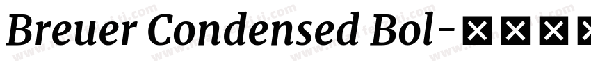 Breuer Condensed Bol字体转换